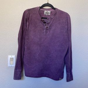 Bellfield Distressed Purple Henley